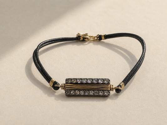 Pave Diamond Bar Bracelet