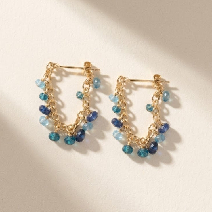 Sea Mix Chain Earrings