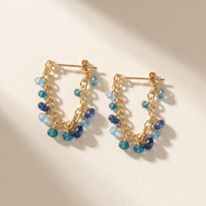 Sea Mix Chain Earrings