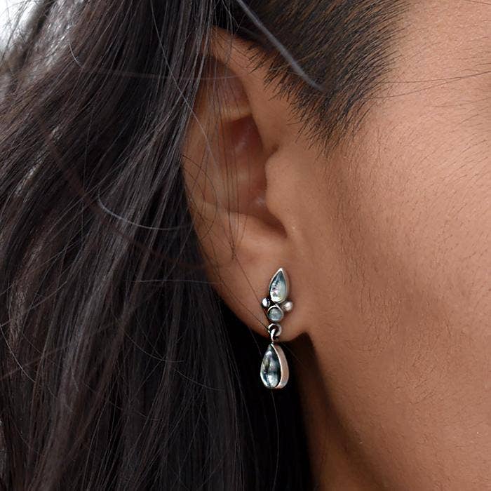 Lotus Drop Studs