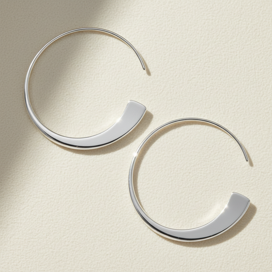 Tapered Hoop Earrings