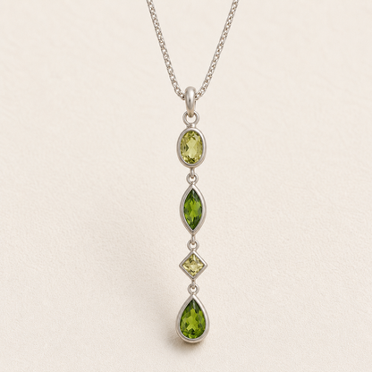 Gemstone Drops Necklace