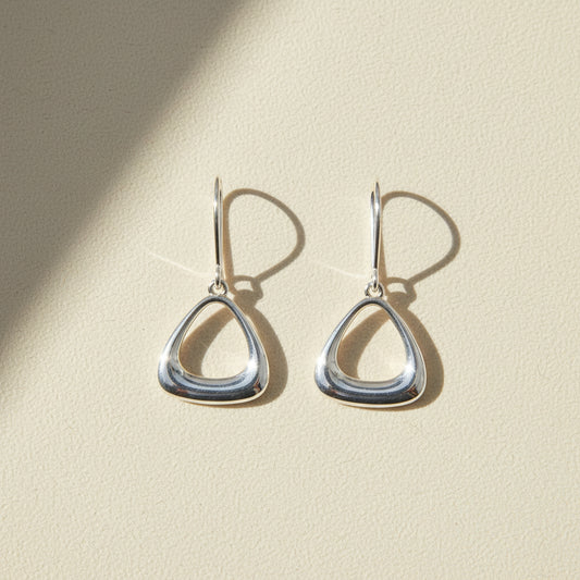 Puffy Triangle Earrings