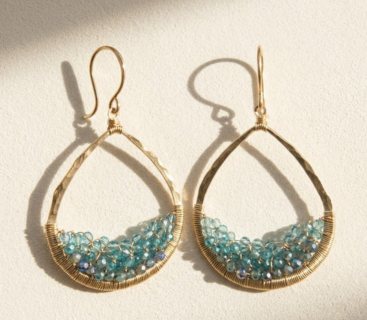 Iridescent Waves Earrings