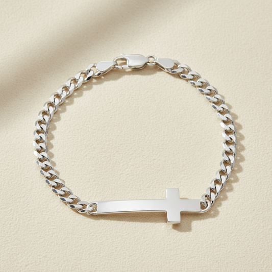 Sideways Cross Bracelet