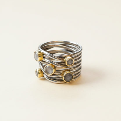 Gunmetal Sterling Statement Ring