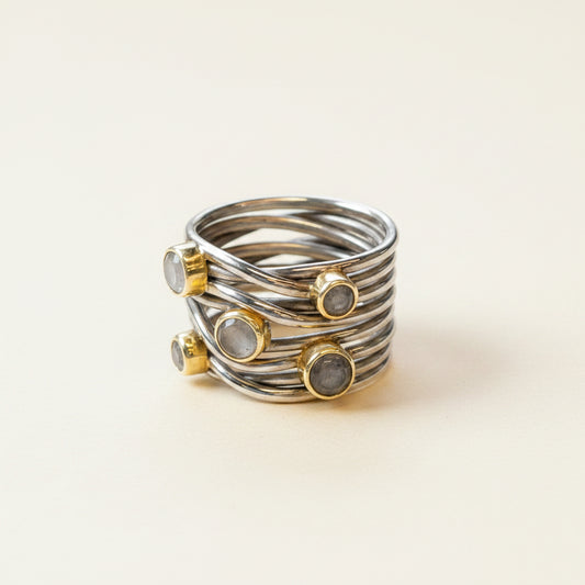 Gunmetal Sterling Statement Ring