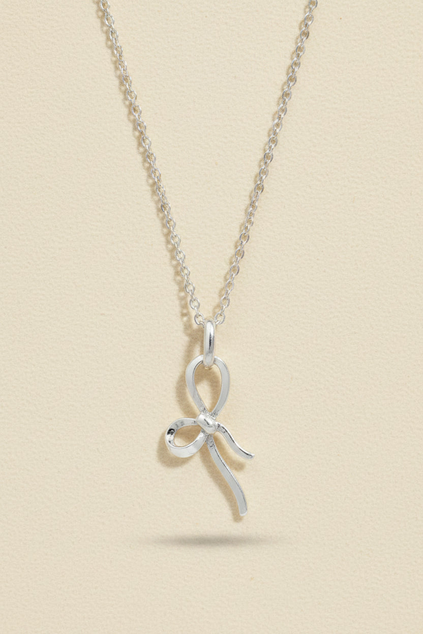Bow Tie Ribbon Necklace