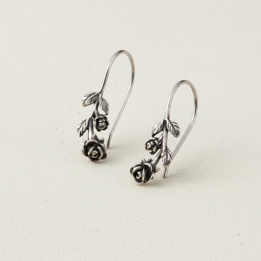 Ramble on Rose Drop Earrings