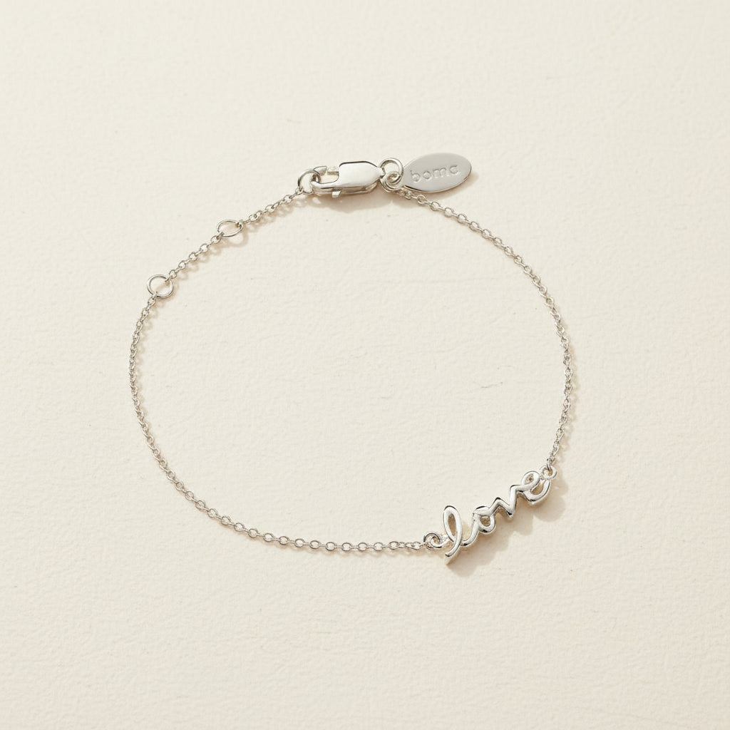 Script Love Bracelet