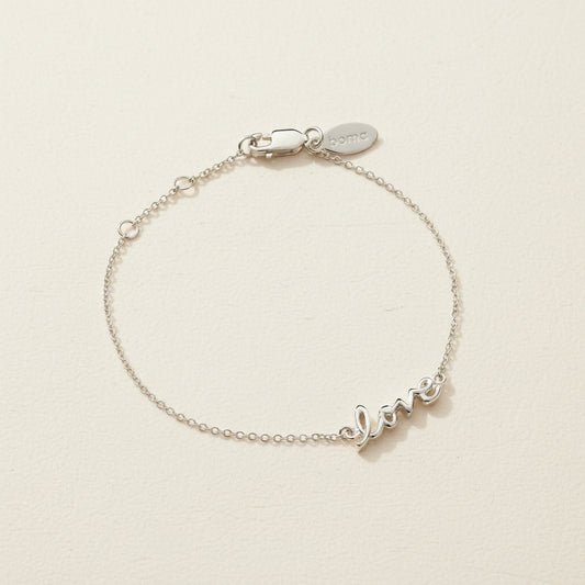 Script Love Bracelet