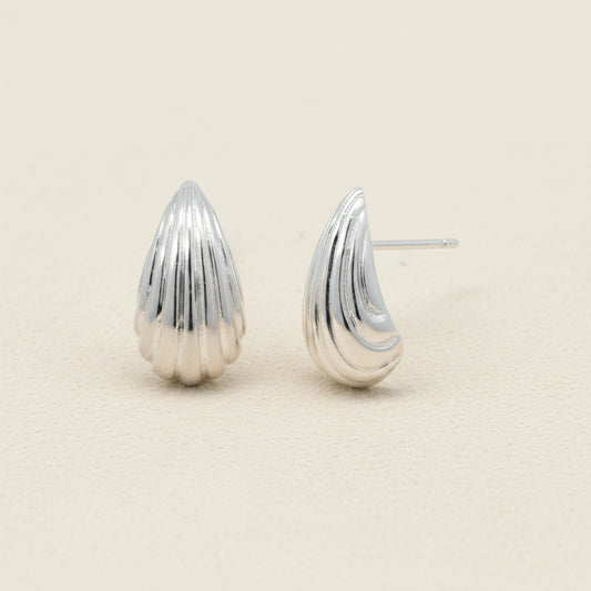 Aliana Textured Teardrop Earring