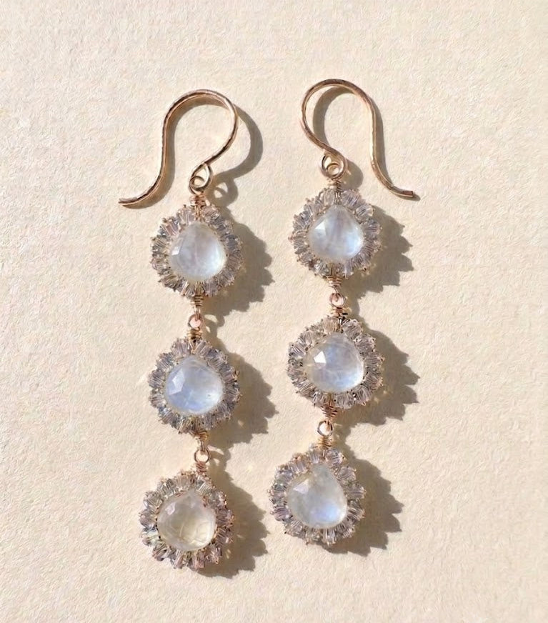 Prism & Petal Drop Earrings
