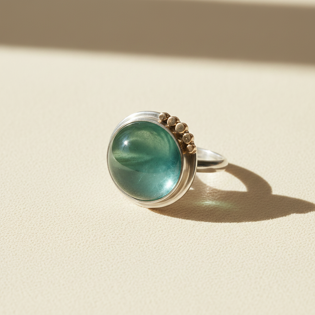 Aquamarine Aura Ring