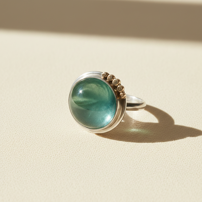 Aquamarine Aura Ring