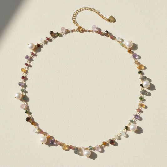 Wildflower Freshwater Pearl Choker Necklace