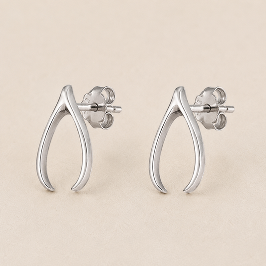 Wishbone Stud Earrings