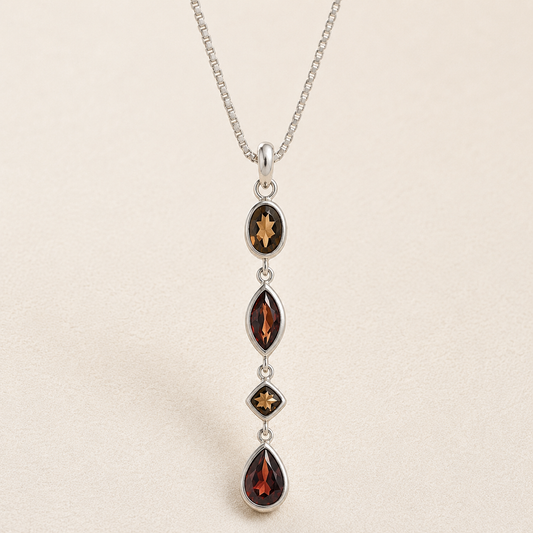 Gemstone Drops Necklace