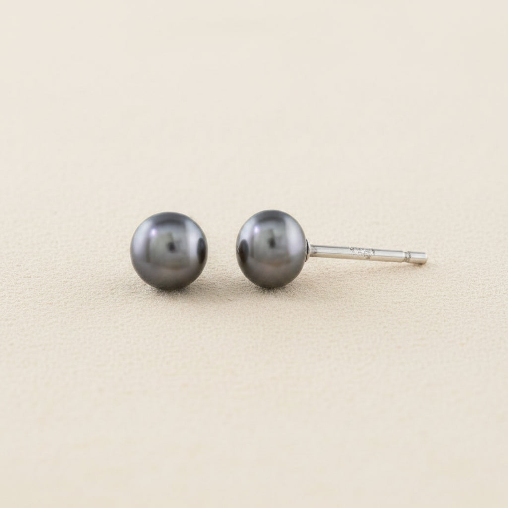 Large Pearl Stud Earrings