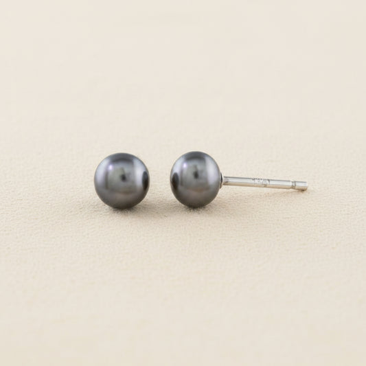 Large Pearl Stud Earrings