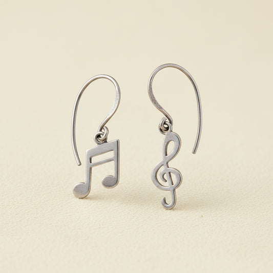 Musical Notes Dangle Earrings