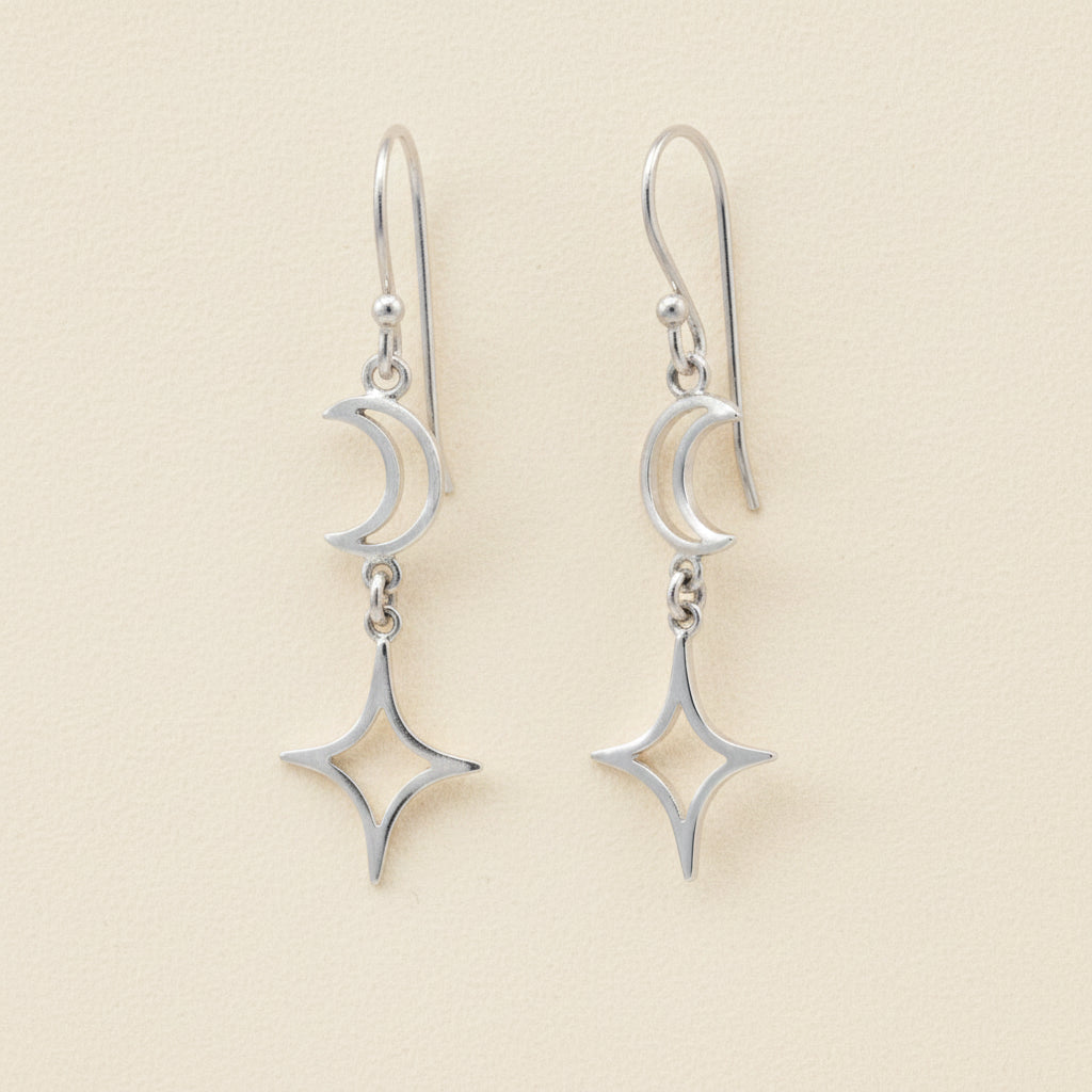 Luna Star Dangle Earrings