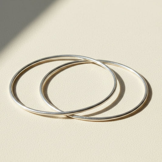 Infinite Loop Bangle Bracelet