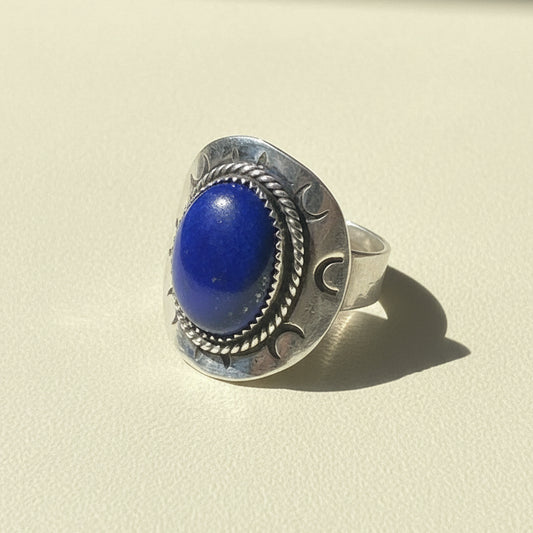 Midnight Rider Shield Ring