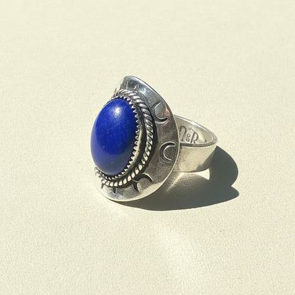 Midnight Rider Shield Ring