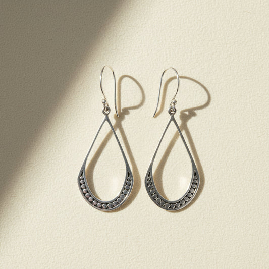 Small Beaded Teardrop Earrings