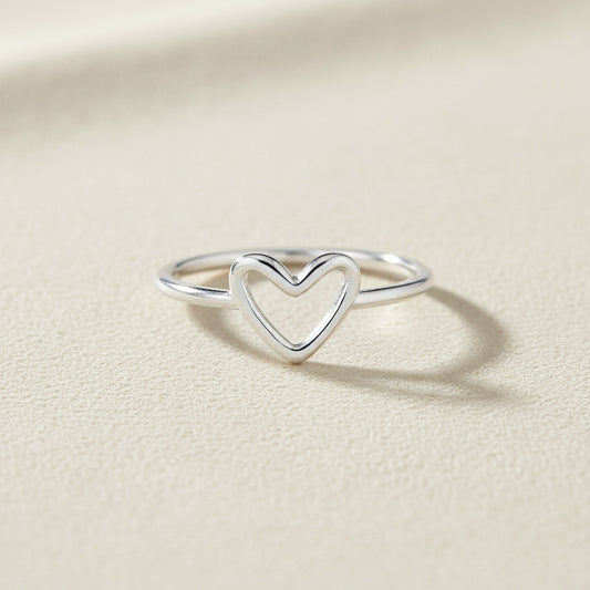 Dainty Open Heart Ring