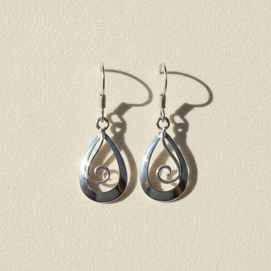 Spiral Teardrop Earring