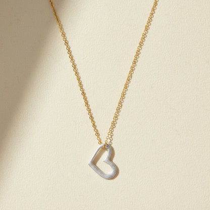 Small Open Heart Necklace