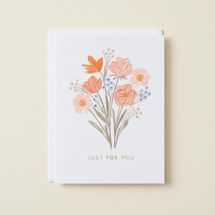 Just For You Bouquet Mini Card