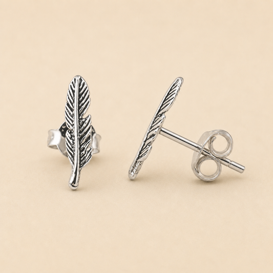 Feather Stud Earrings