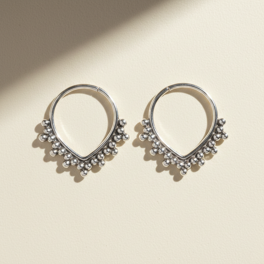 Boho Beads Hoop Earrings