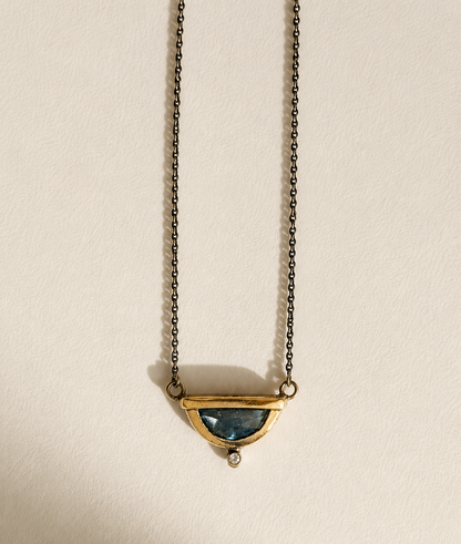 Petite Crescent Fold Necklace