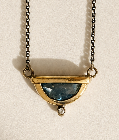 Petite Crescent Fold Necklace