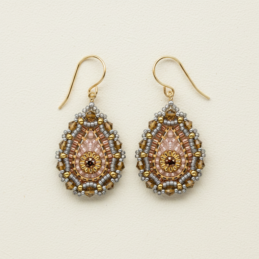 Blush Teardrop Earrings