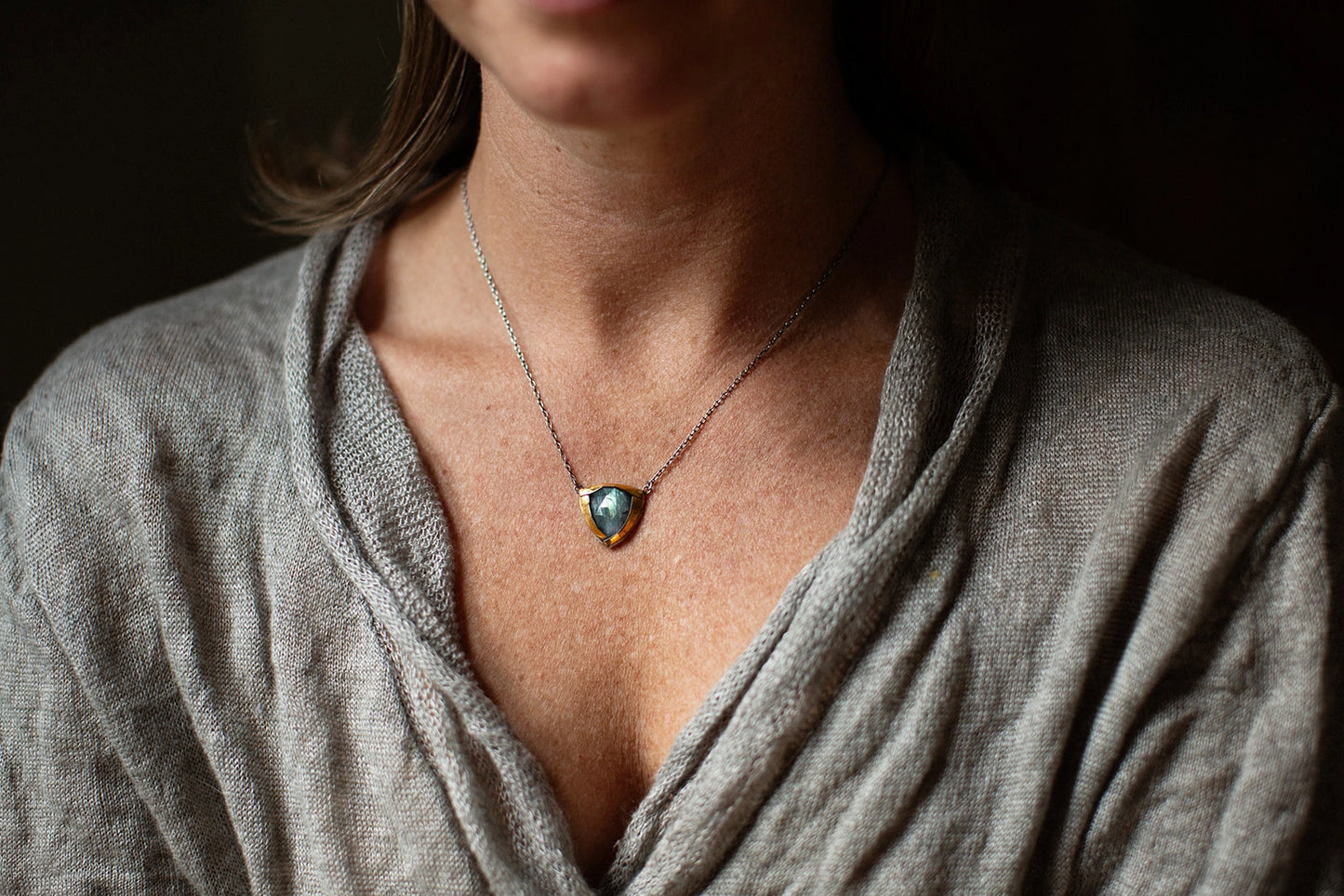 Large Fold Necklace