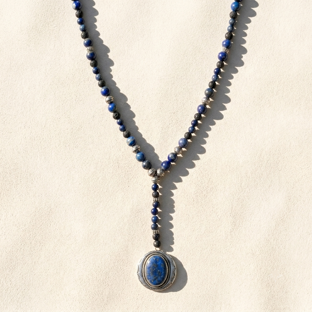 Unyielding Truth Beaded Lariat Necklace