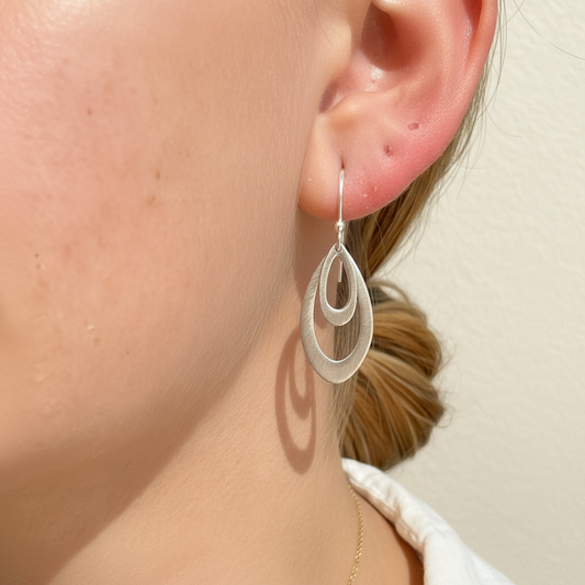 Organic Leaf Earrings