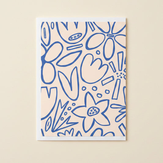 Floral patterned product on a white background