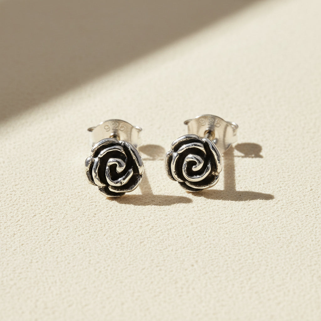 Ramble on Rose Stud Earrings
