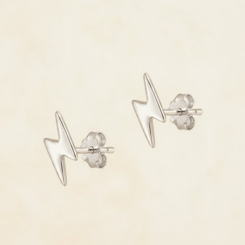 Lightning Bolt Stud Earrings