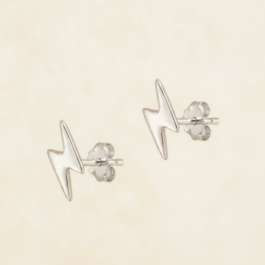 Lightning Bolt Stud Earrings