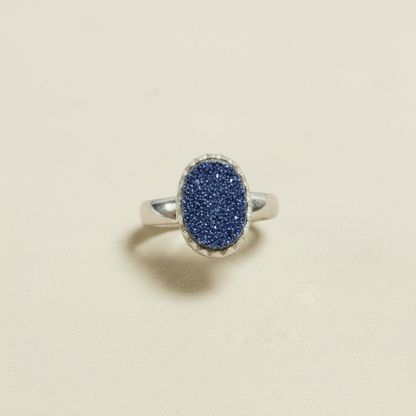 Medium Oval Druzy Ring