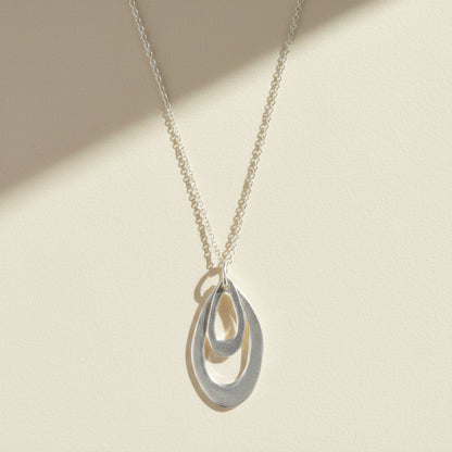 Organic Double Leaf Necklace