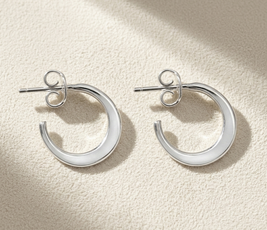 Small Post Hoop Earrings