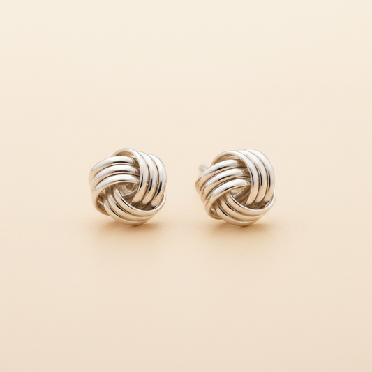 Small Knot Stud Earrings